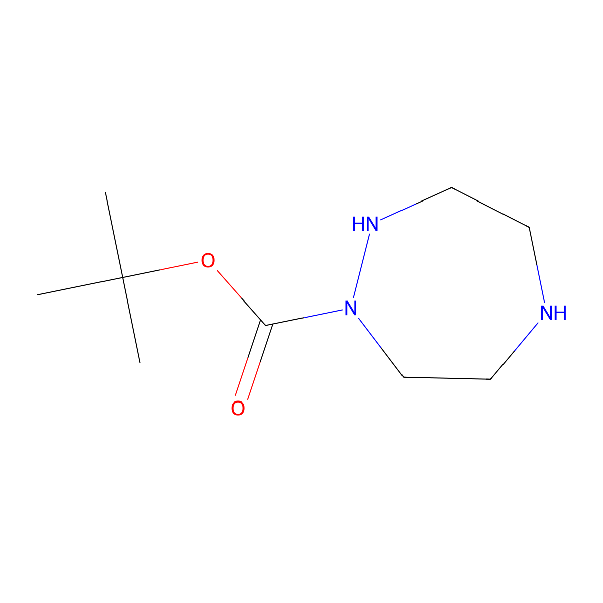 Tert-butyl 1,2,5-triazepane-1-carboxylate molecular structure, CAS 1138150-46-5
