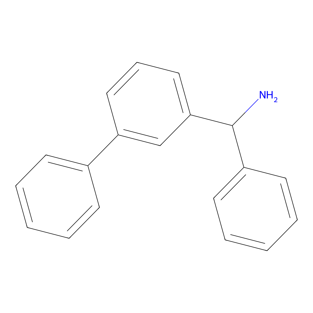 alpha-(3-Biphenylyl)benzylamine molecular structure, CAS 1138152-53-0