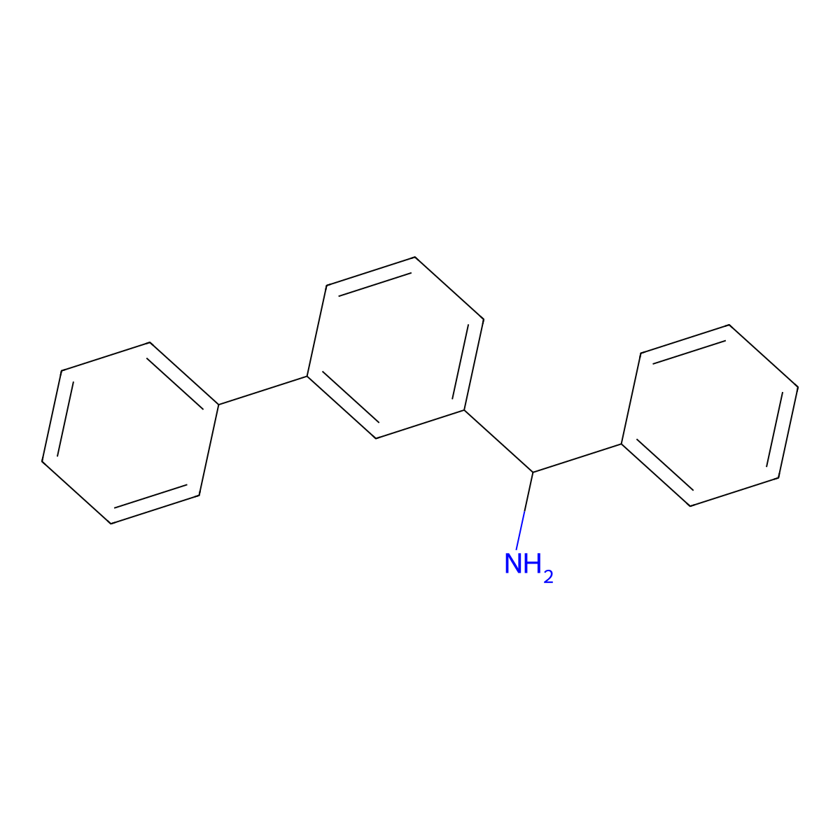 alpha-(3-Biphenylyl)benzylamine molecular structure, CAS 1138152-53-0
