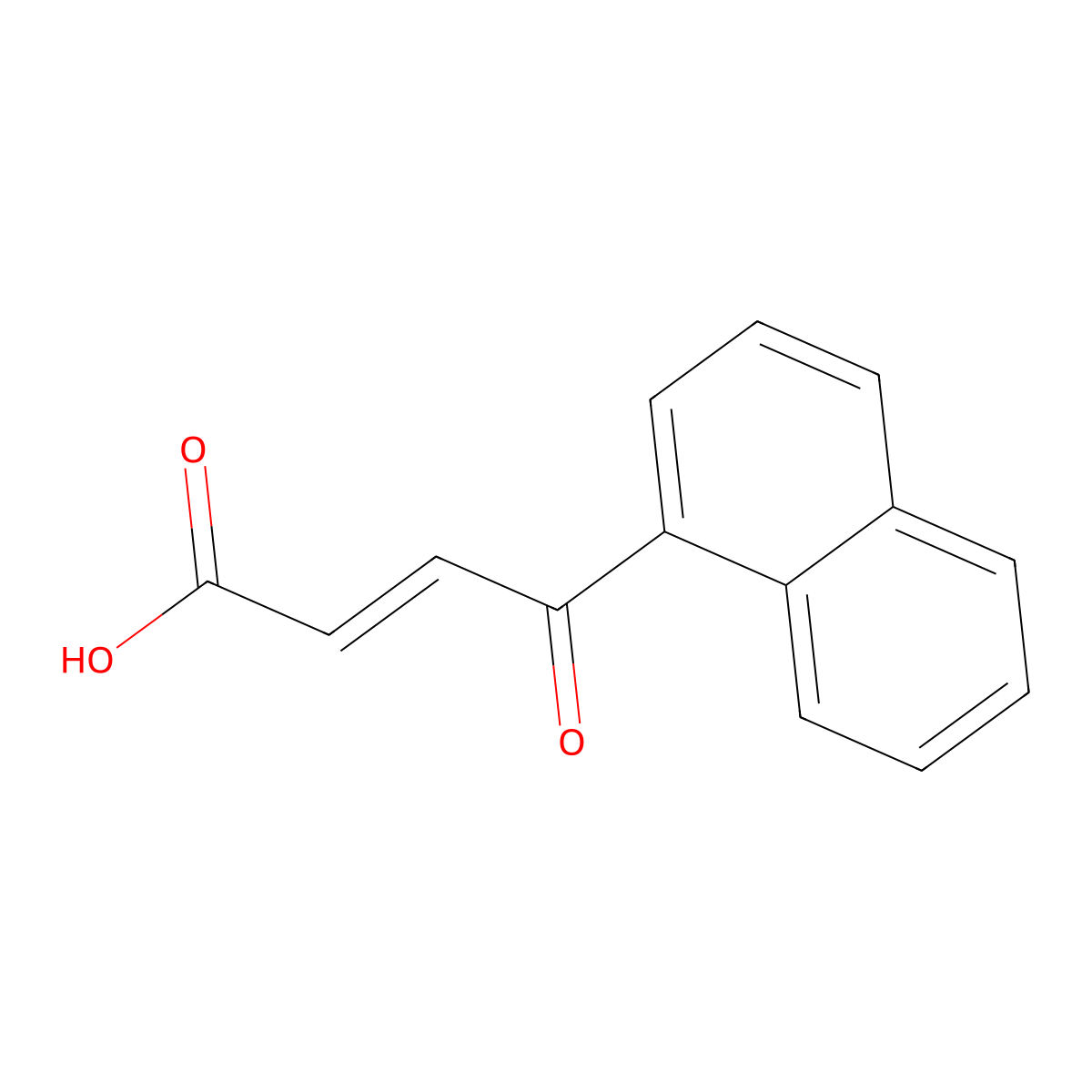 4-(Naphthalen-1-yl)-4-oxobut-2-enoic acid molecular structure, CAS 113816-26-5