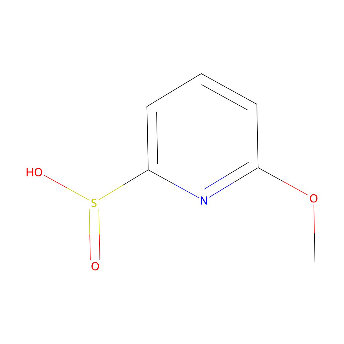 6-Methoxypyridine-2-sulfinic acid molecular structure, CAS 1138218-44-6