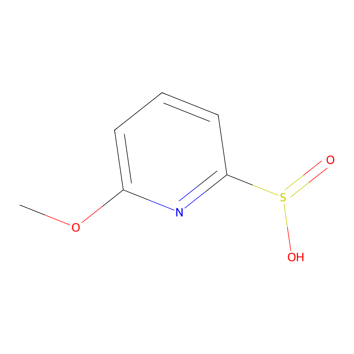 6-Methoxypyridine-2-sulfinic acid molecular structure, CAS 1138218-44-6