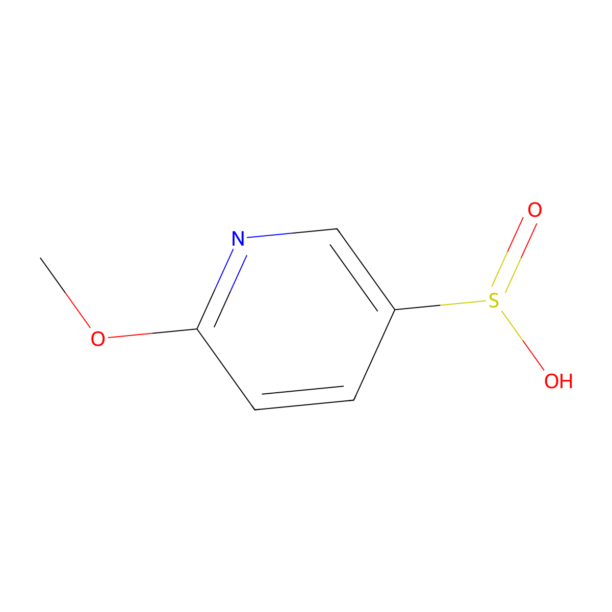6-Methoxypyridine-3-sulfinic acid molecular structure, CAS 1138218-46-8