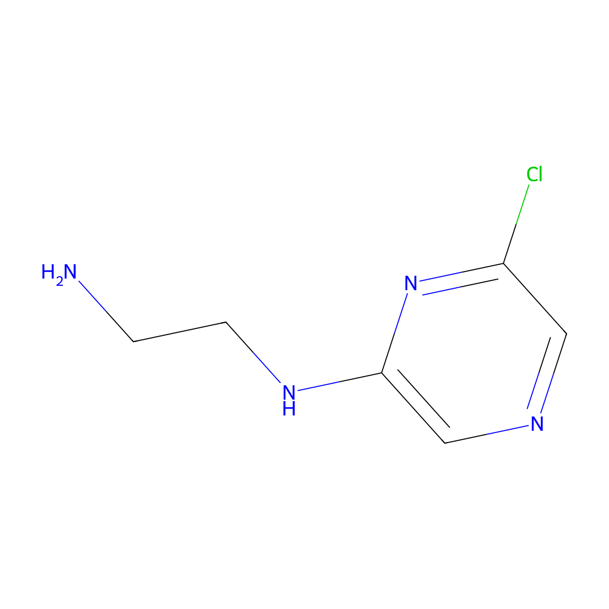 N-(2-aminoethyl)-6-chloropyrazin-2-amine molecular structure, CAS 1138220-48-0