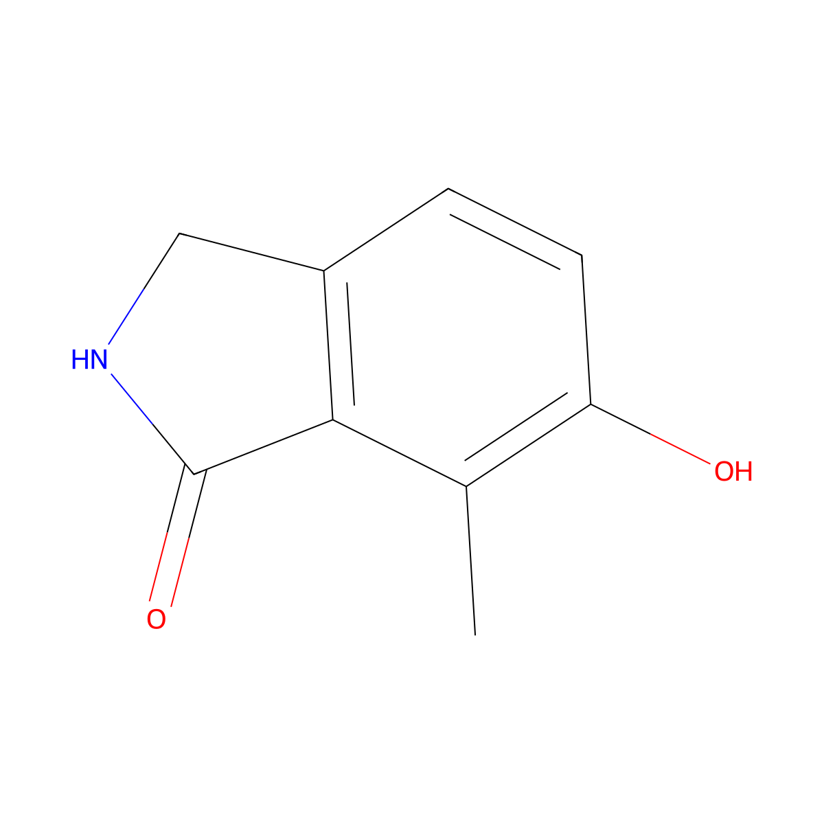 6-hydroxy-7-methyl-2,3-dihydro-1H-isoindol-1-one molecular structure, CAS 1138220-70-8