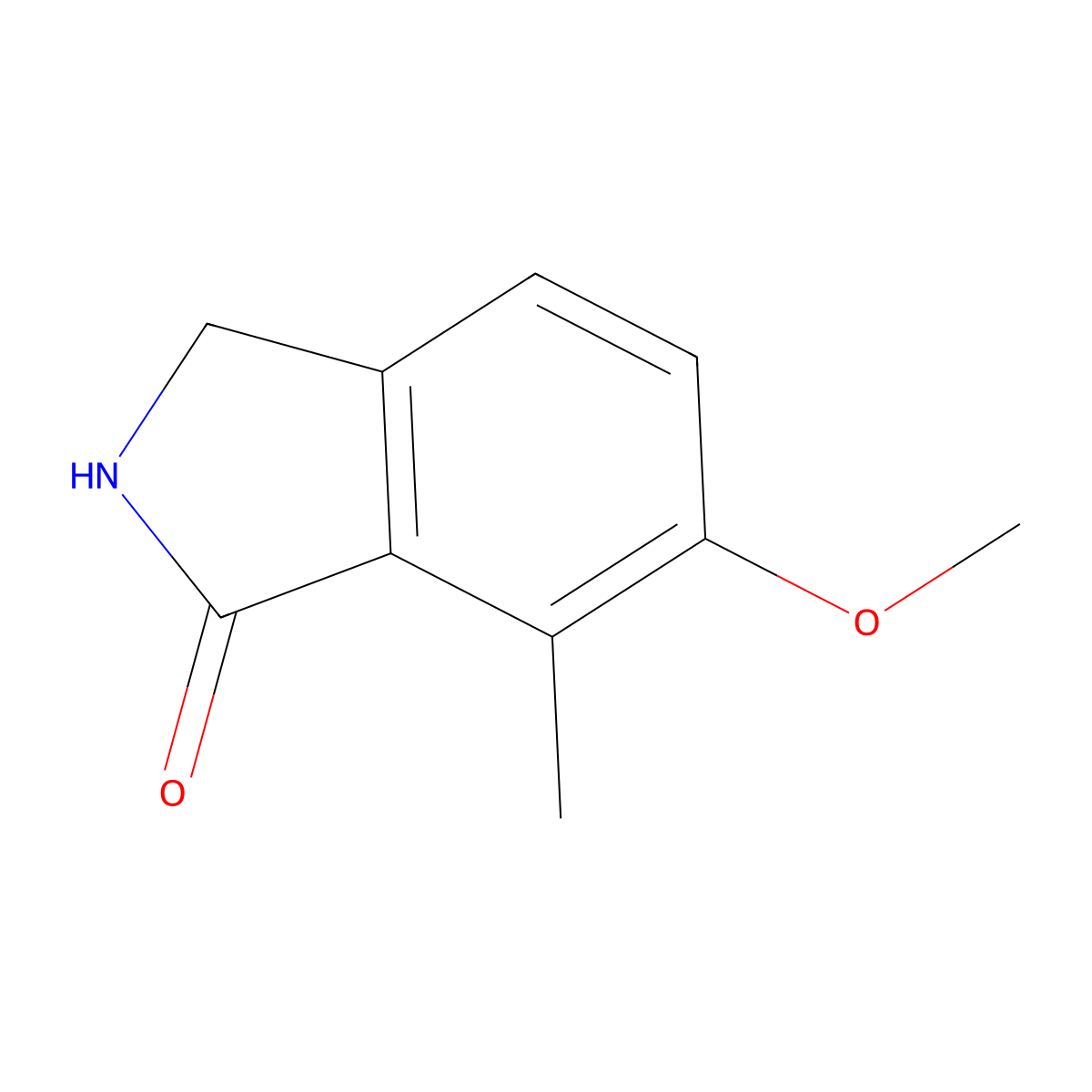 6-methoxy-7-methyl-2,3-dihydro-1H-isoindol-1-one molecular structure, CAS 1138220-74-2