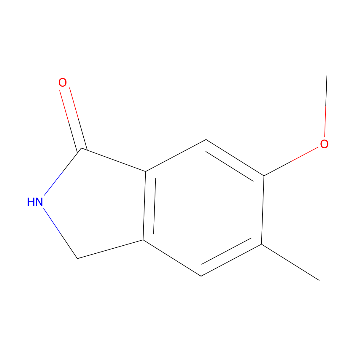6-methoxy-5-methyl-2,3-dihydro-1H-isoindol-1-one molecular structure, CAS 1138220-76-4