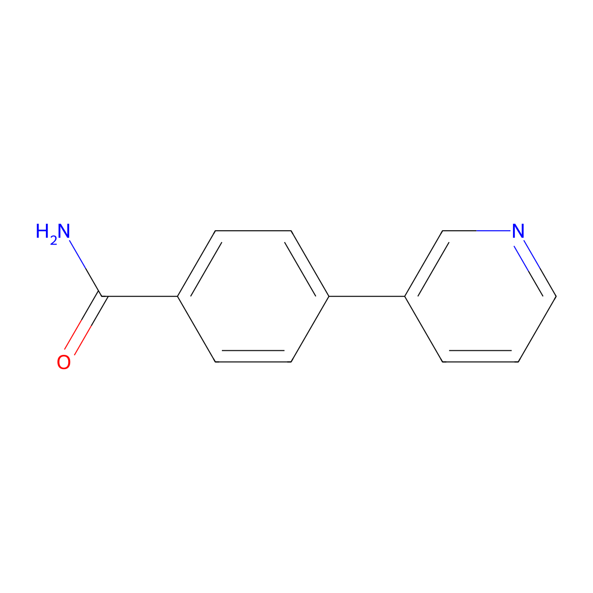 4-(Pyridin-3-yl)benzamide molecular structure, CAS 1138239-36-7