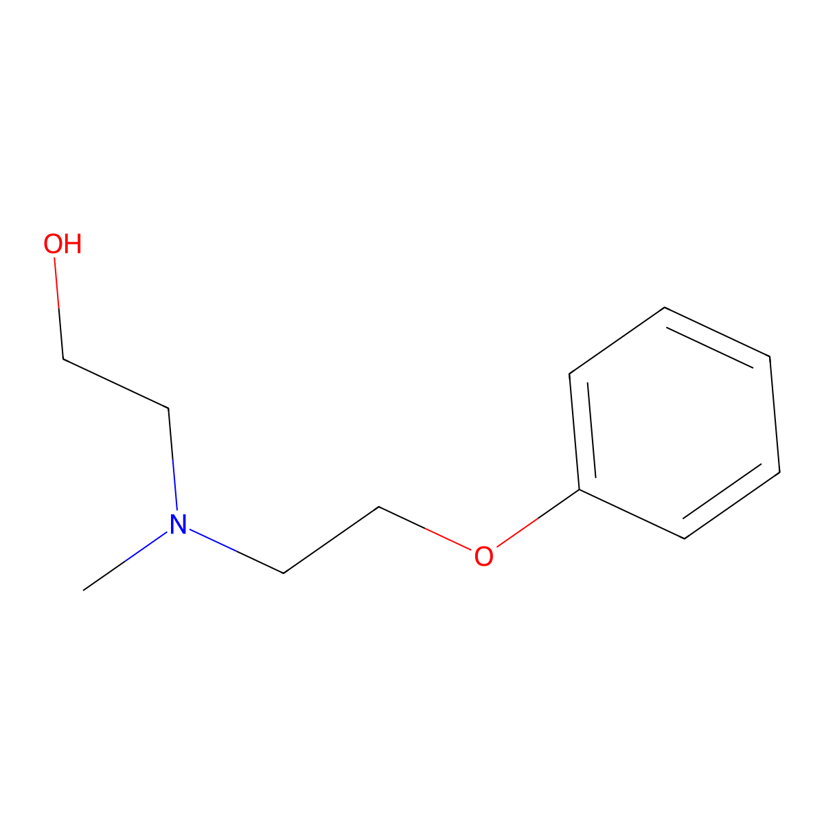 2-(Methyl(2-phenoxyethyl)amino)ethanol molecular structure, CAS 113824-76-3