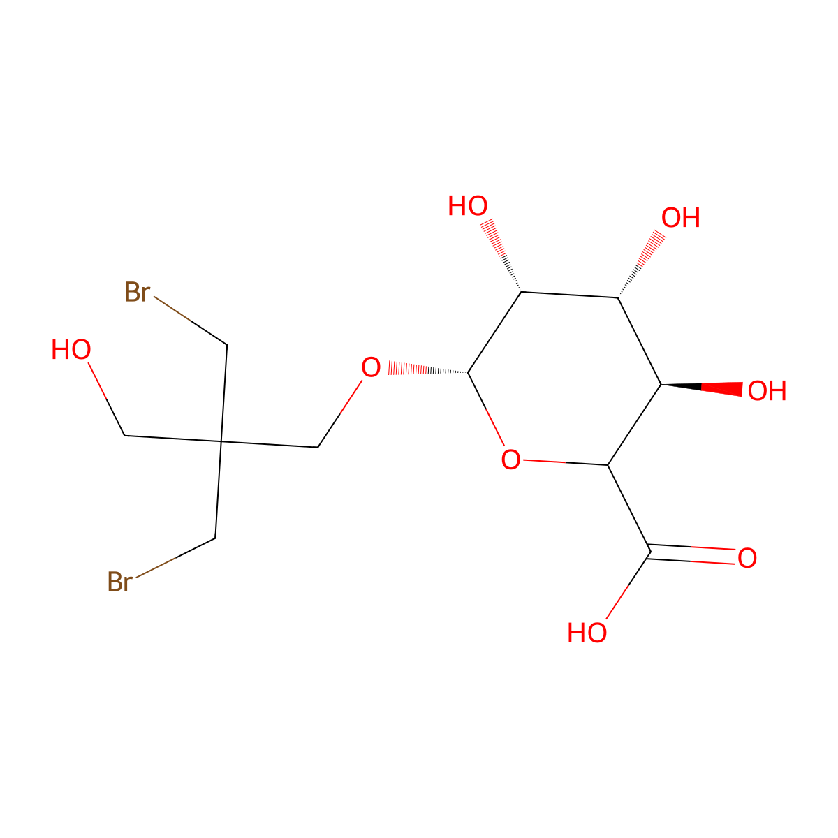 Pentaerythritol Dibromide beta-D-Glucuronide molecular structure, CAS 1138247-37-6