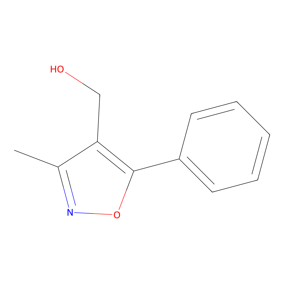 (3-Methyl-5-phenyl-isoxazol-4-yl)-methanol molecular structure, CAS 113826-87-2
