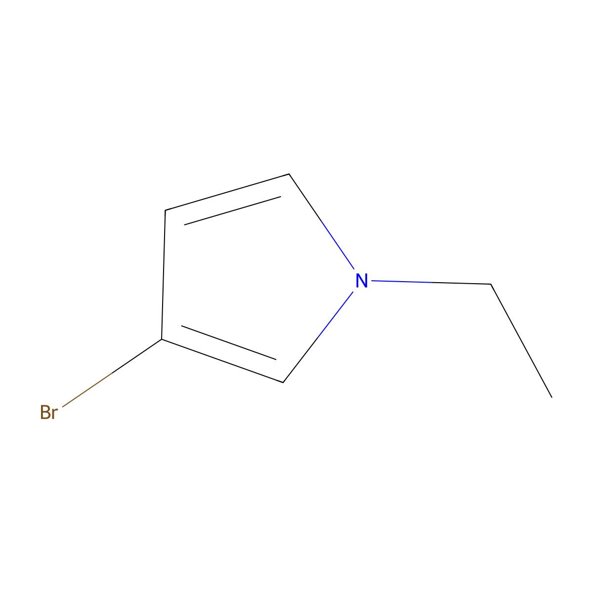 3-bromo-1-ethyl-1H-pyrrole molecular structure, CAS 1138323-27-9