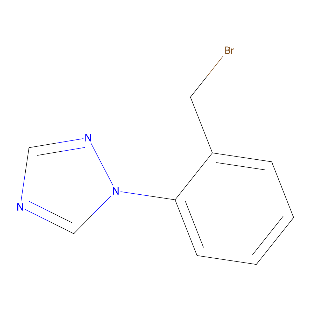 1-(2-(Bromomethyl)phenyl)-1H-1,2,4-triazole molecular structure, CAS 1138399-31-1