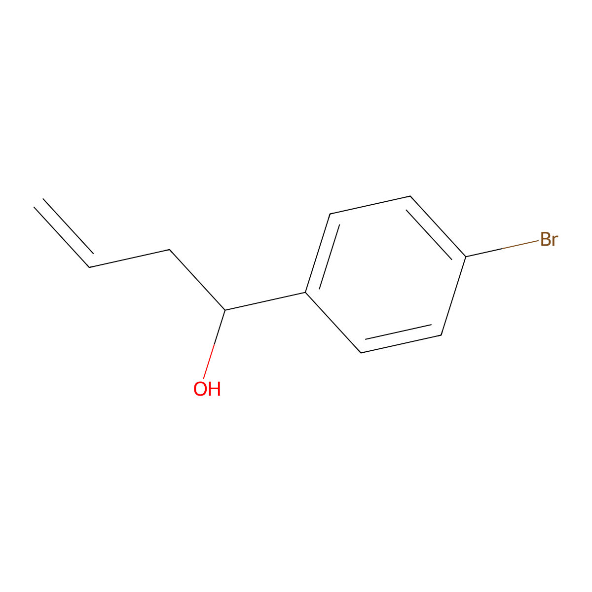 1-(4-Bromophenyl)but-3-en-1-ol molecular structure, CAS 113842-31-2