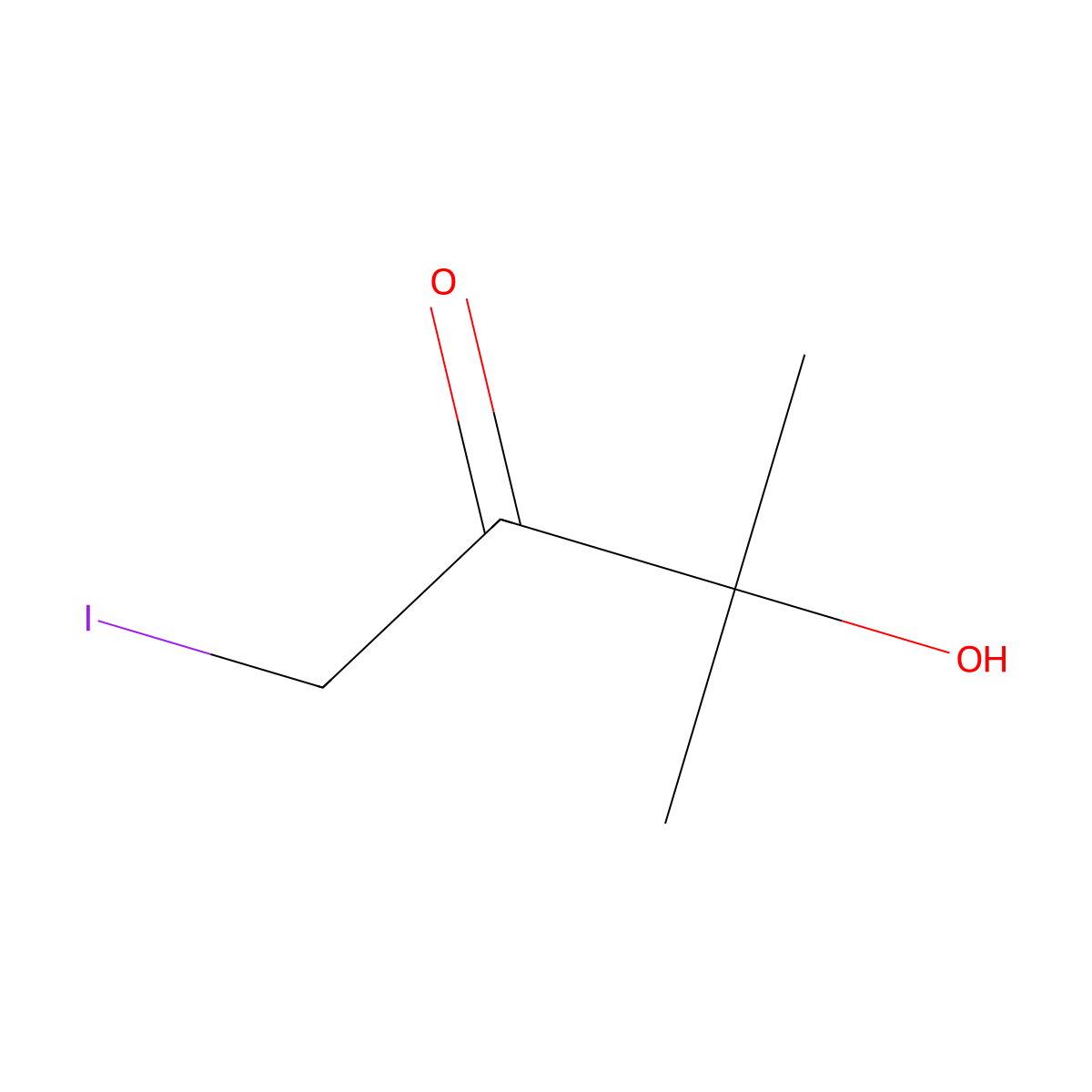 3-Hydroxy-1-iodo-3-methyl-2-butanone molecular structure, CAS 1138427-39-0