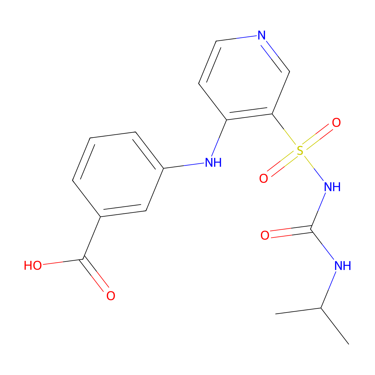 Torsemide Carboxylic Acid molecular structure, CAS 113844-99-8