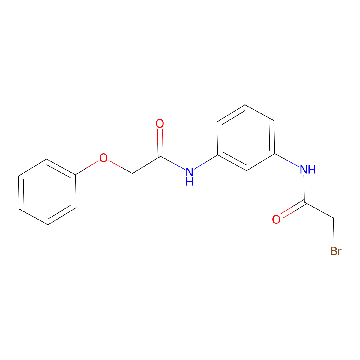 2-Bromo-N-{3-[(2-phenoxyacetyl)amino]-phenyl}acetamide molecular structure, CAS 1138443-07-8