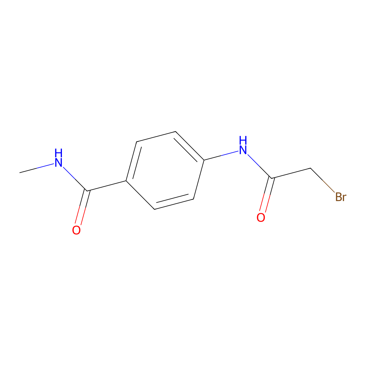 4-[(2-Bromoacetyl)amino]-N-methylbenzamide molecular structure, CAS 1138443-67-0