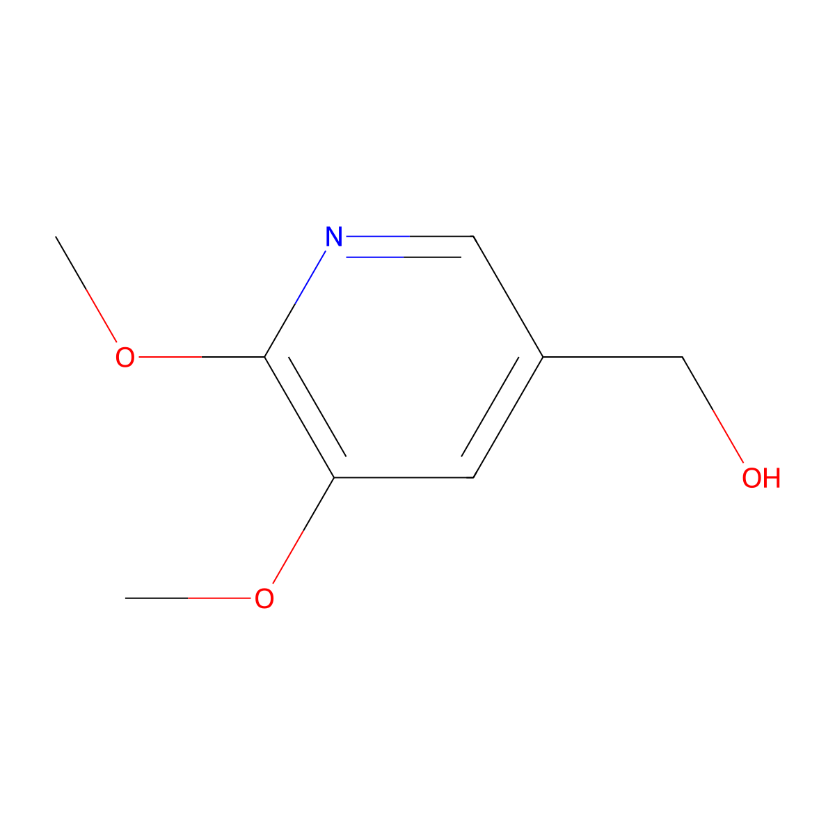 (5,6-Dimethoxypyridin-3-yl)methanol molecular structure, CAS 1138443-89-6