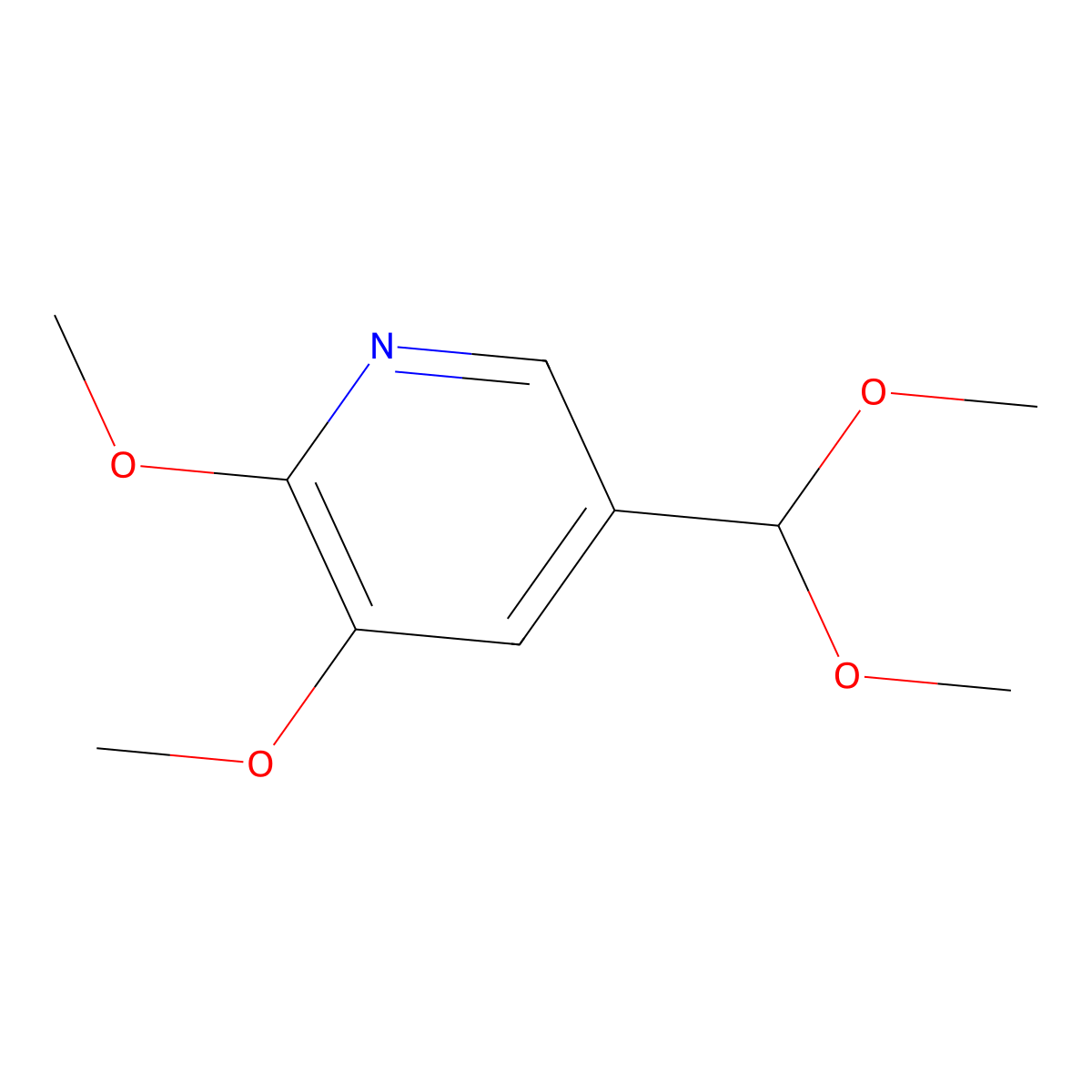 5-(Dimethoxymethyl)-2,3-dimethoxypyridine molecular structure, CAS 1138443-97-6