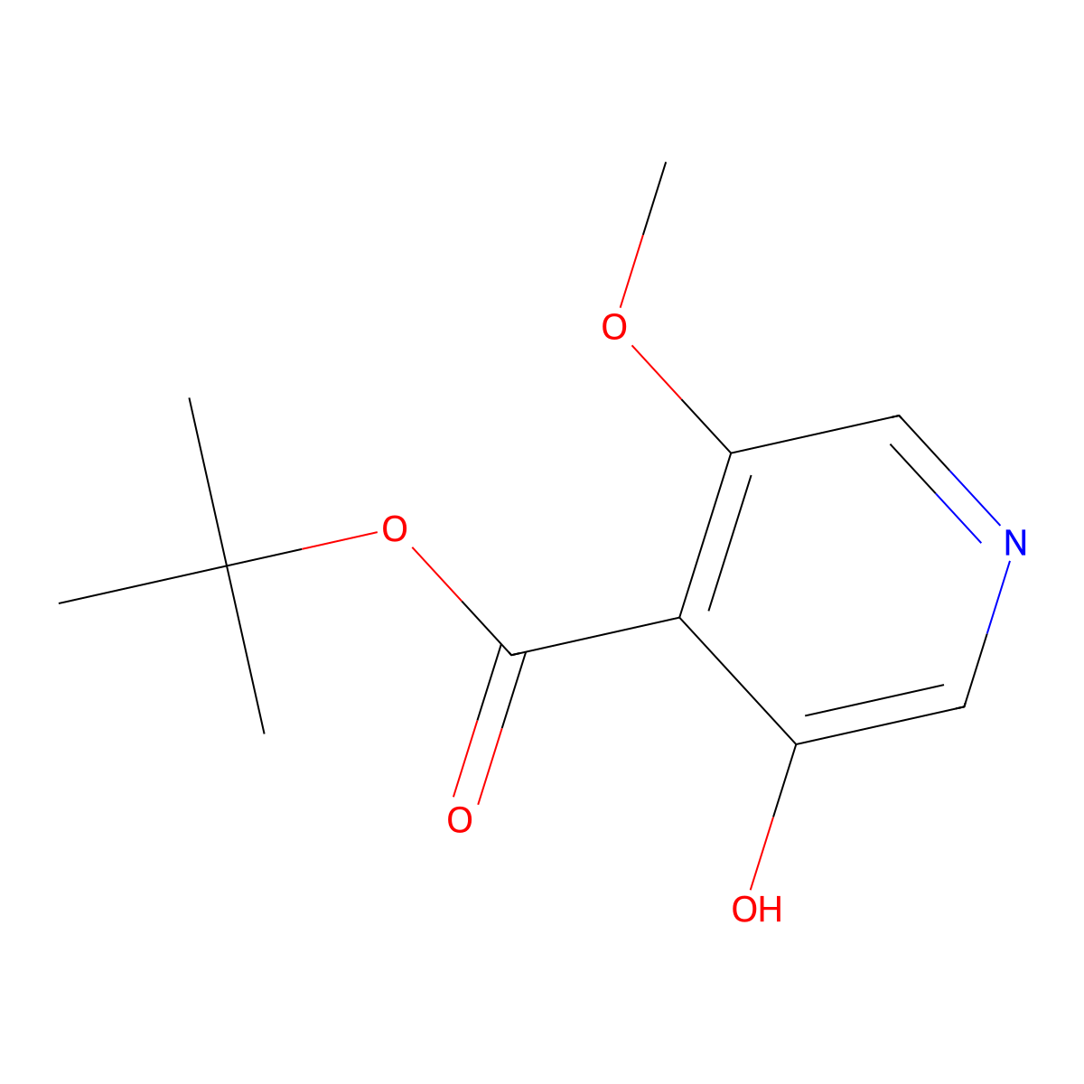 tert-Butyl 3-hydroxy-5-methoxyisonicotinate molecular structure, CAS 1138444-13-9