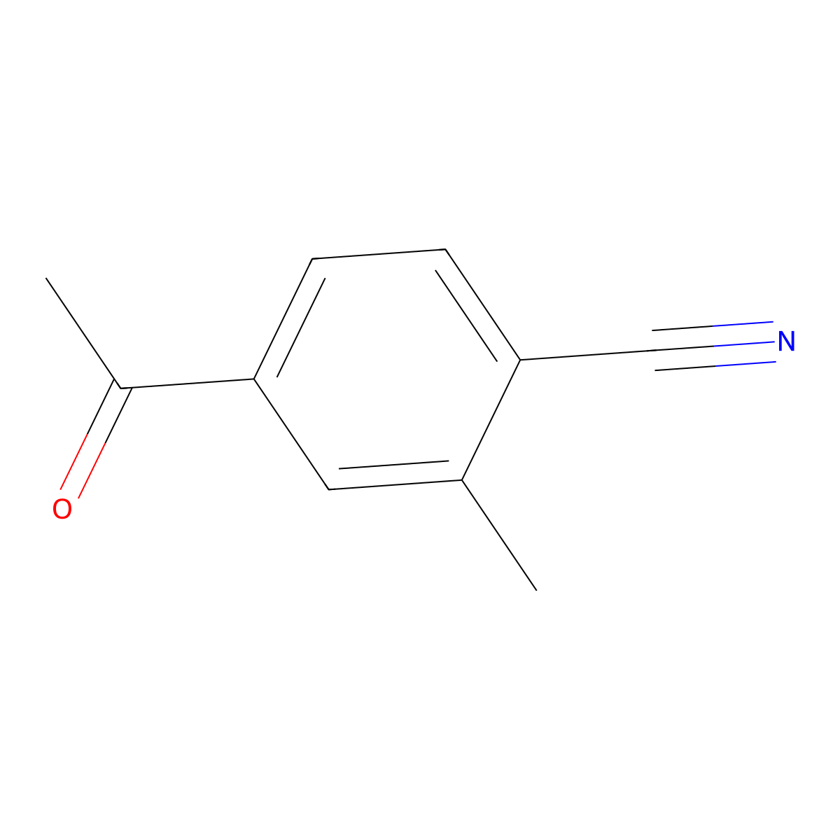 4-Acetyl-2-methylbenzonitrile molecular structure, CAS 1138444-80-0