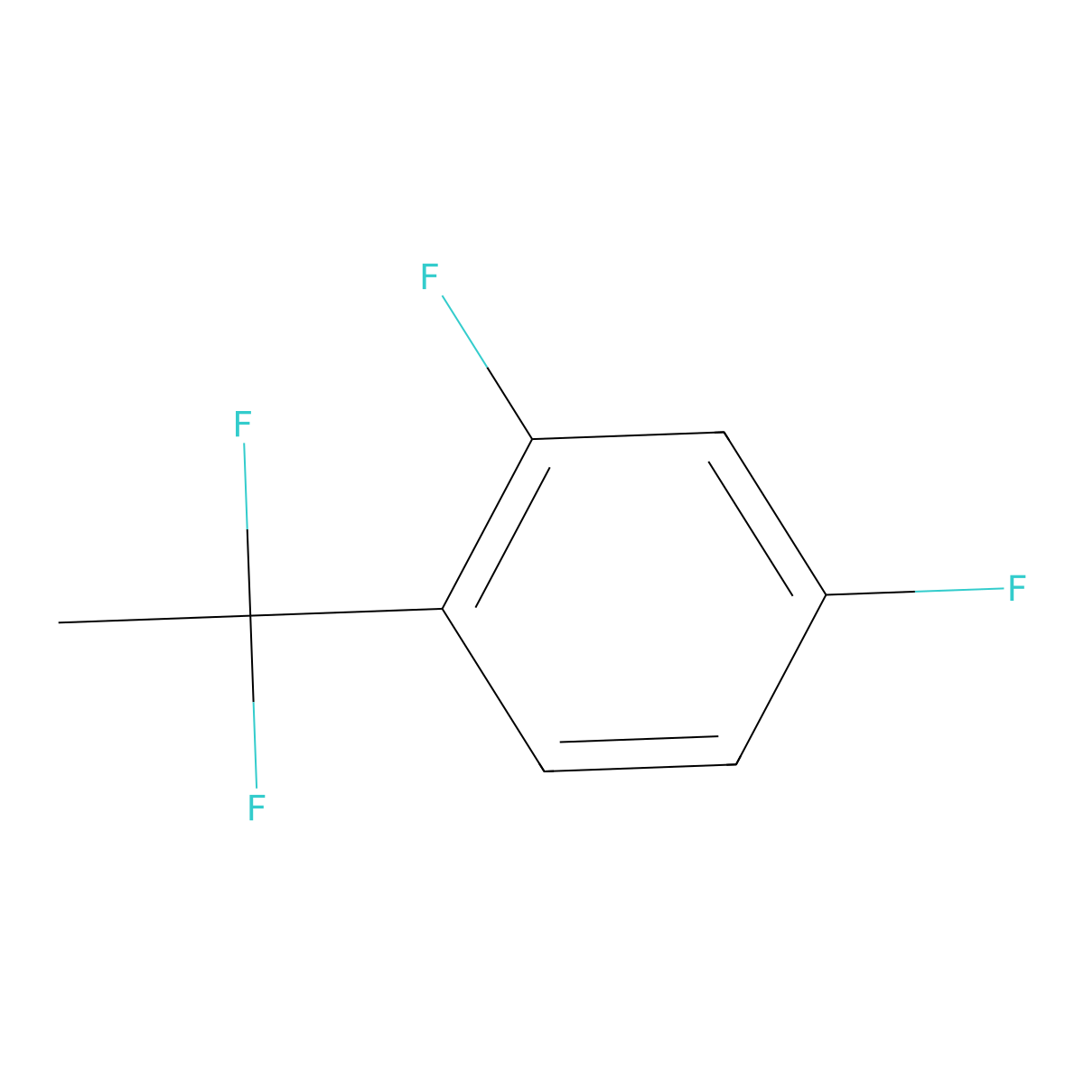 1-(1,1-Difluoroethyl)-2,4-difluorobenzene molecular structure, CAS 1138445-07-4