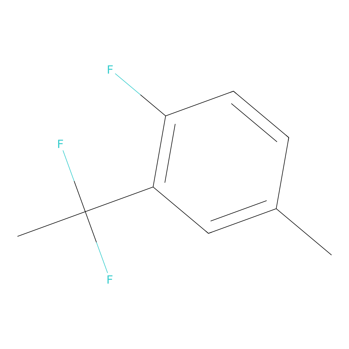2-(1,1-Difluoroethyl)-1-fluoro-4-methylbenzene molecular structure, CAS 1138445-13-2