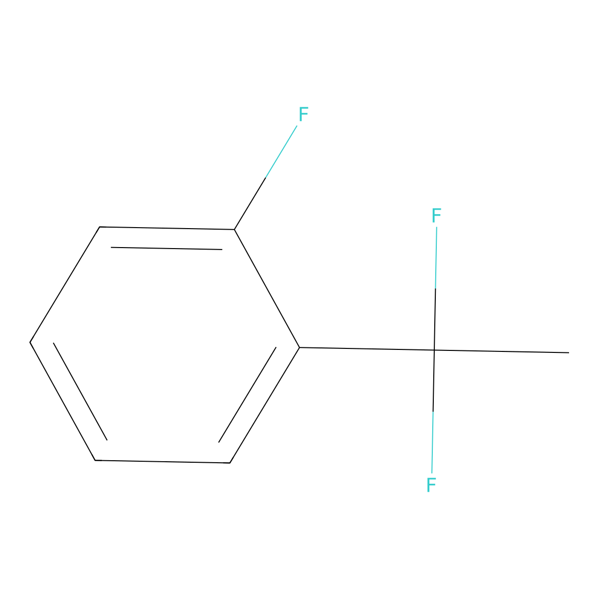 1-(1,1-Difluoroethyl)-2-fluorobenzene molecular structure, CAS 1138445-14-3