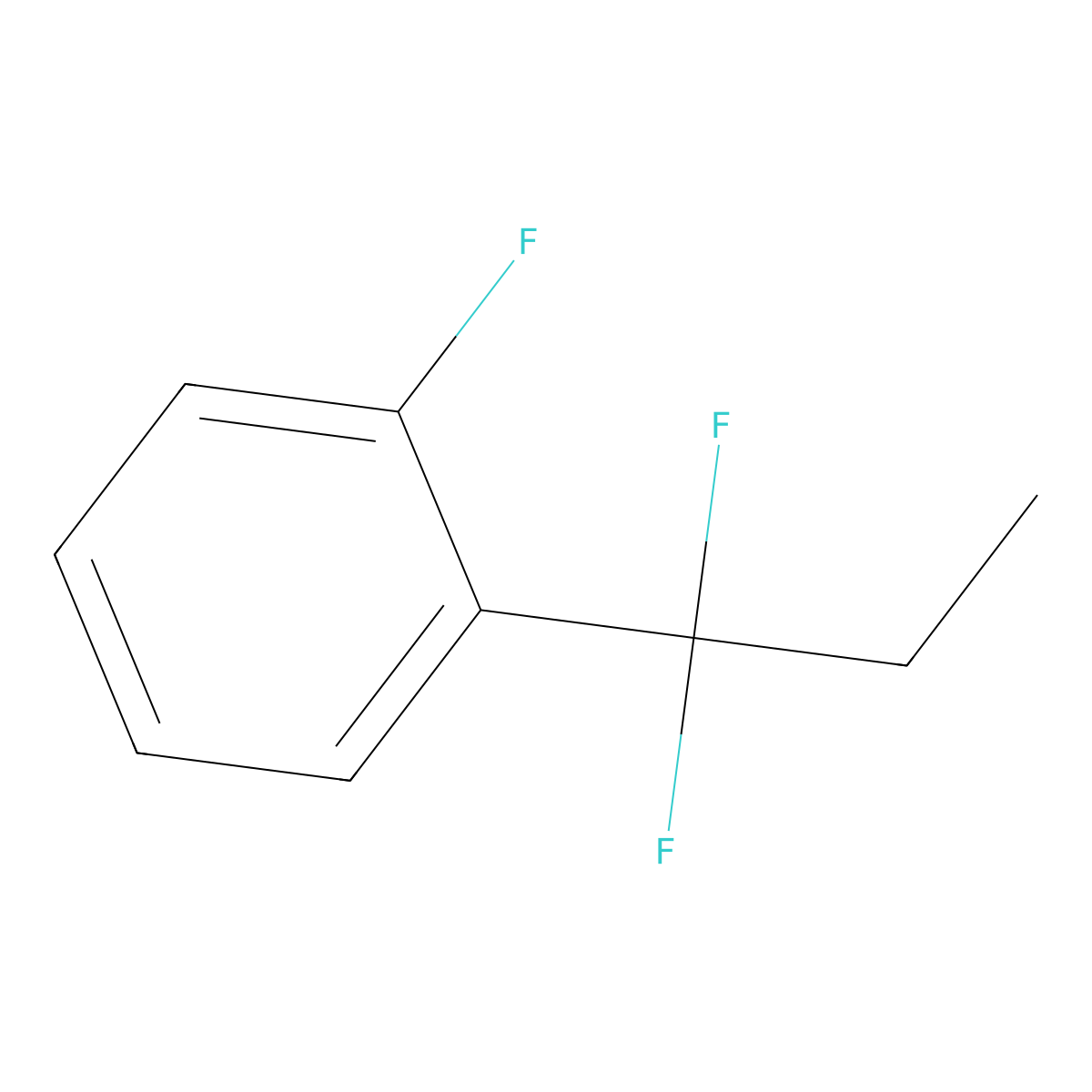 1-(1,1-Difluoropropyl)-2-fluorobenzene molecular structure, CAS 1138445-47-2