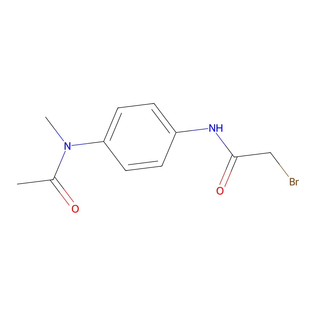 N-{4-[Acetyl(methyl)amino]phenyl}-2-bromoacetamide molecular structure, CAS 1138445-65-4