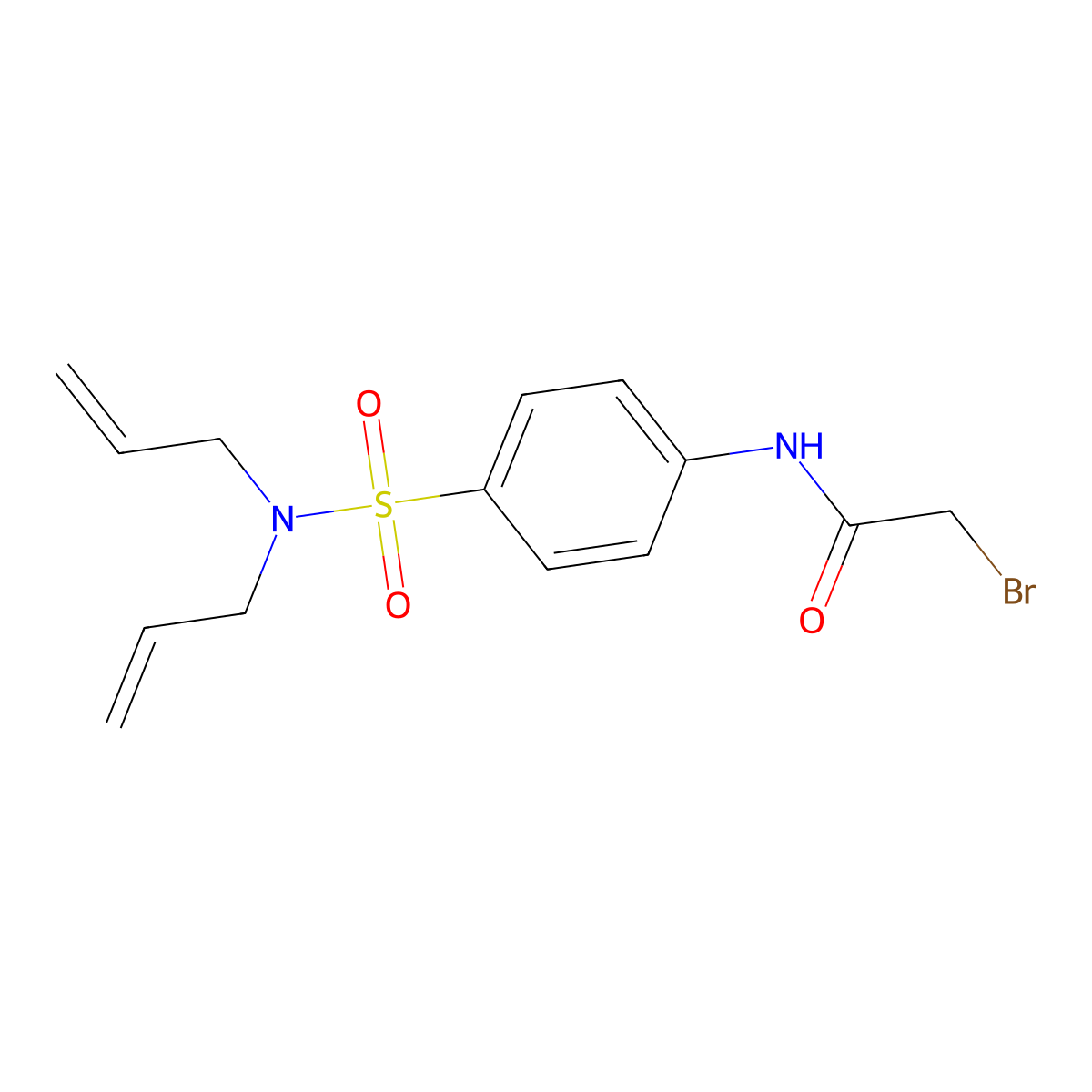 2-Bromo-N-{4-[(diallylamino)sulfonyl]-phenyl}acetamide molecular structure, CAS 1138445-73-4