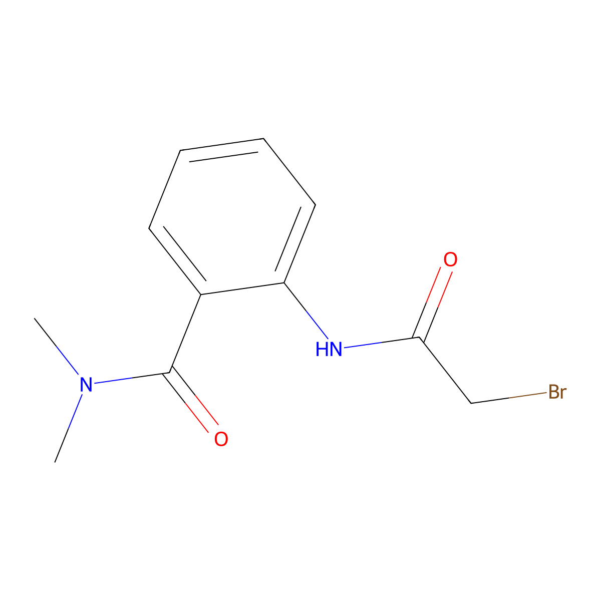 2-[(2-Bromoacetyl)amino]-N,N-dimethylbenzamide molecular structure, CAS 1138445-86-9