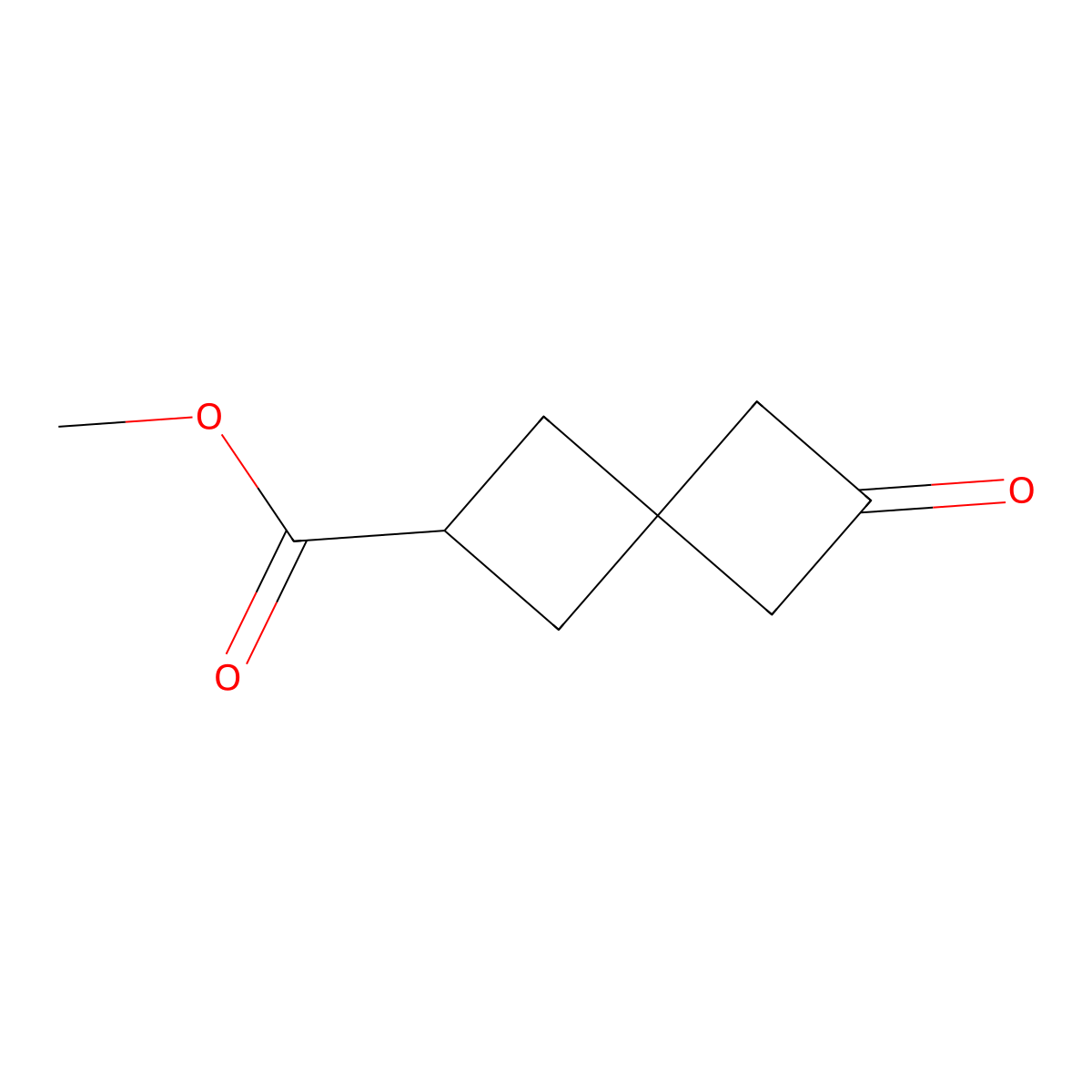 Methyl 6-oxospiro[3.3]heptane-2-carboxylate molecular structure, CAS 1138480-98-4