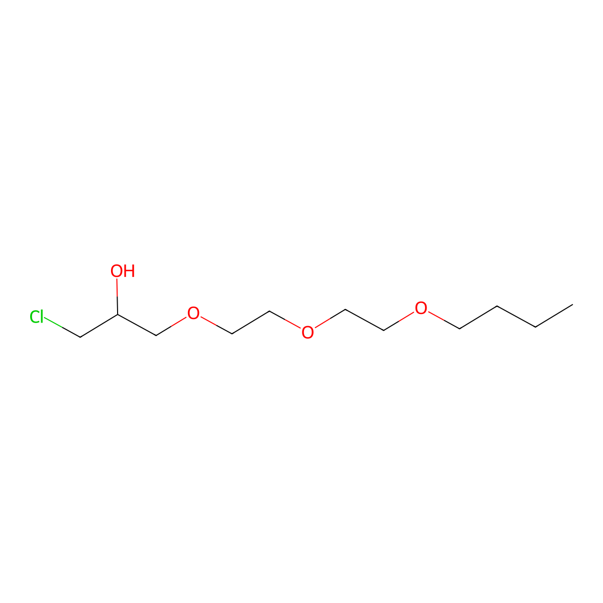 1-[2-(2-Butoxyethoxy)ethoxy]-3-chloropropan-2-ol molecular structure, CAS 113850-29-6