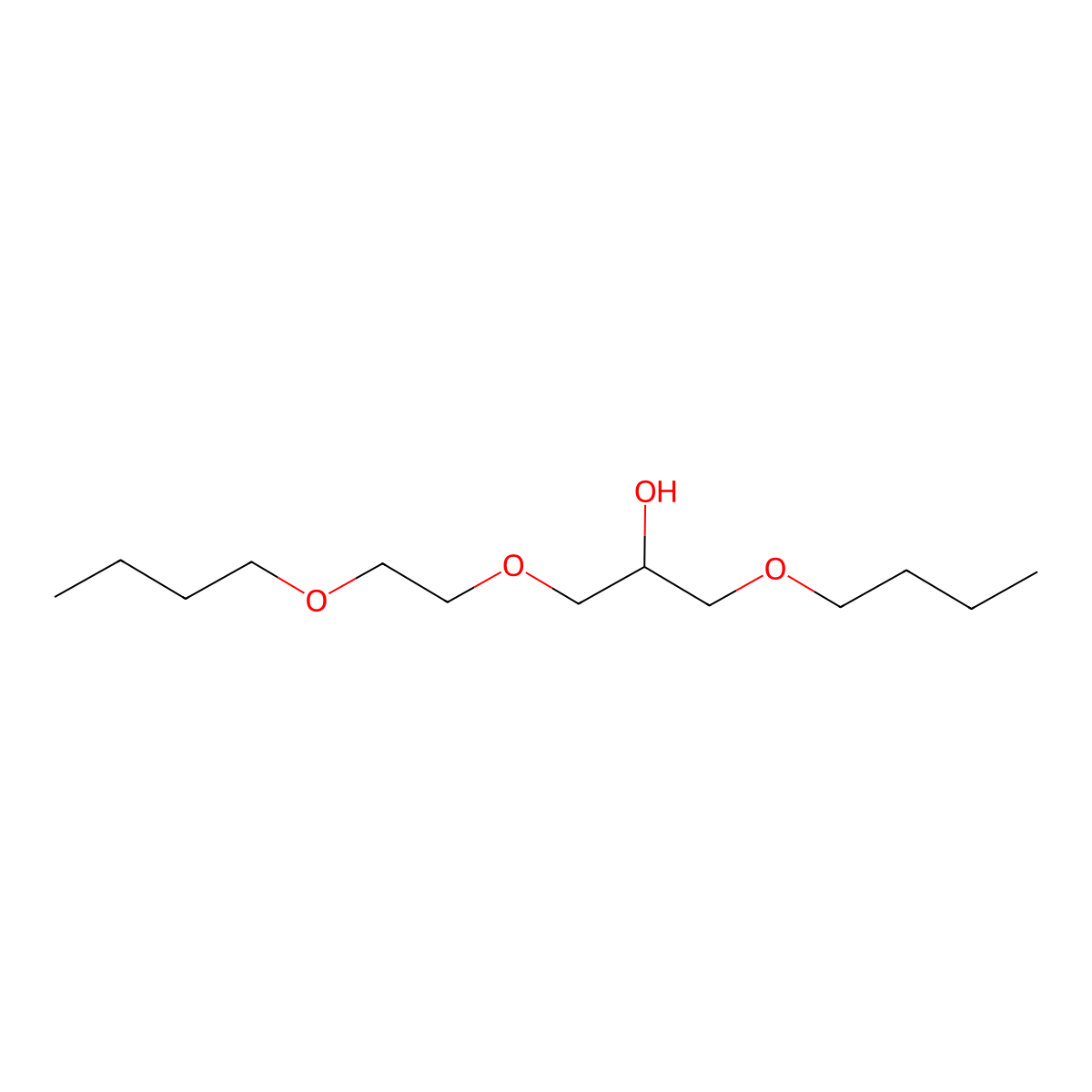 1-Butoxy-3-(2-butoxyethoxy)propan-2-ol molecular structure, CAS 113850-31-0