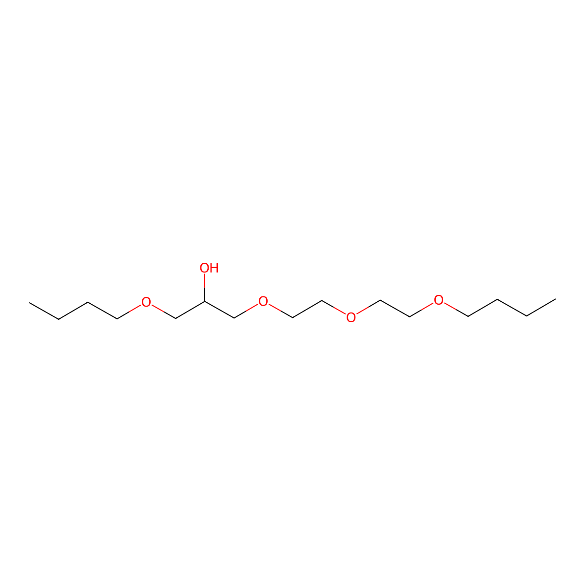 5,8,11,15-Tetraoxanonadecan-13-ol molecular structure, CAS 113850-32-1