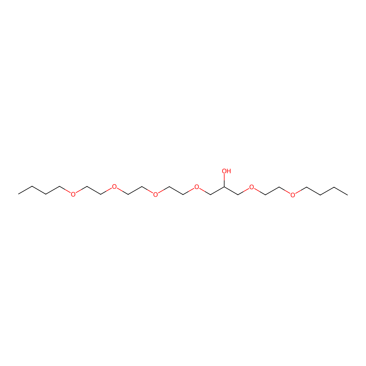 3-(2-Butoxyethoxy)-1-{2-[2-(2-butoxyethoxy)ethoxy]ethoxy}propan-2-ol molecular structure, CAS 113850-37-6