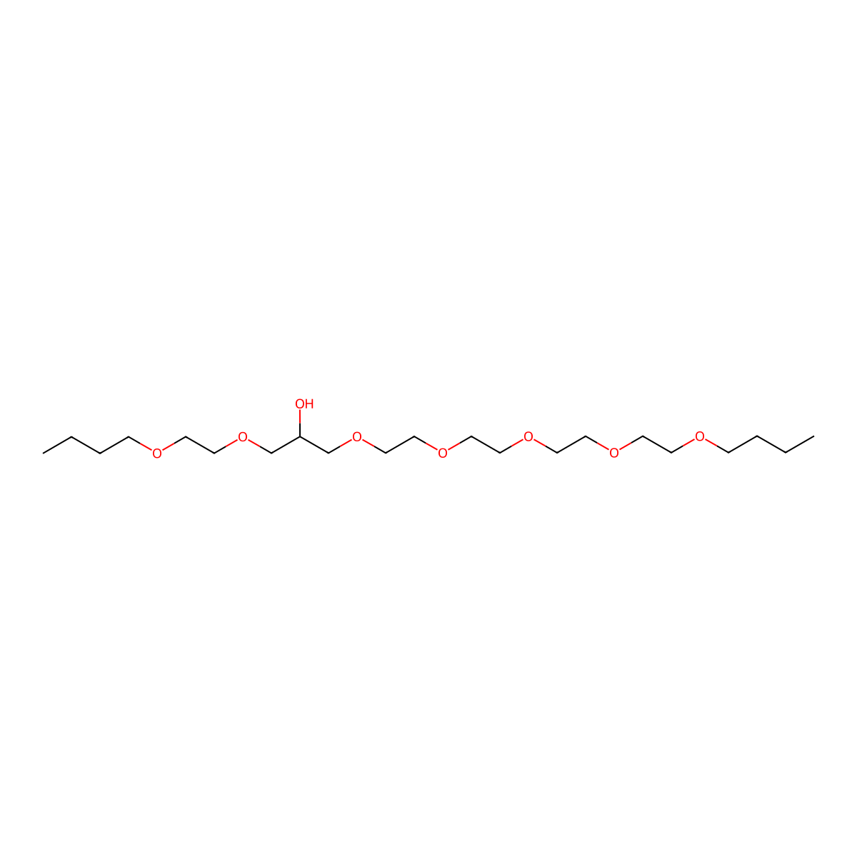 1-(2-Butoxyethoxy)-3-(2-{2-[2-(2-butoxyethoxy)ethoxy]ethoxy}ethoxy)propan-2-ol molecular structure, CAS 113850-38-7