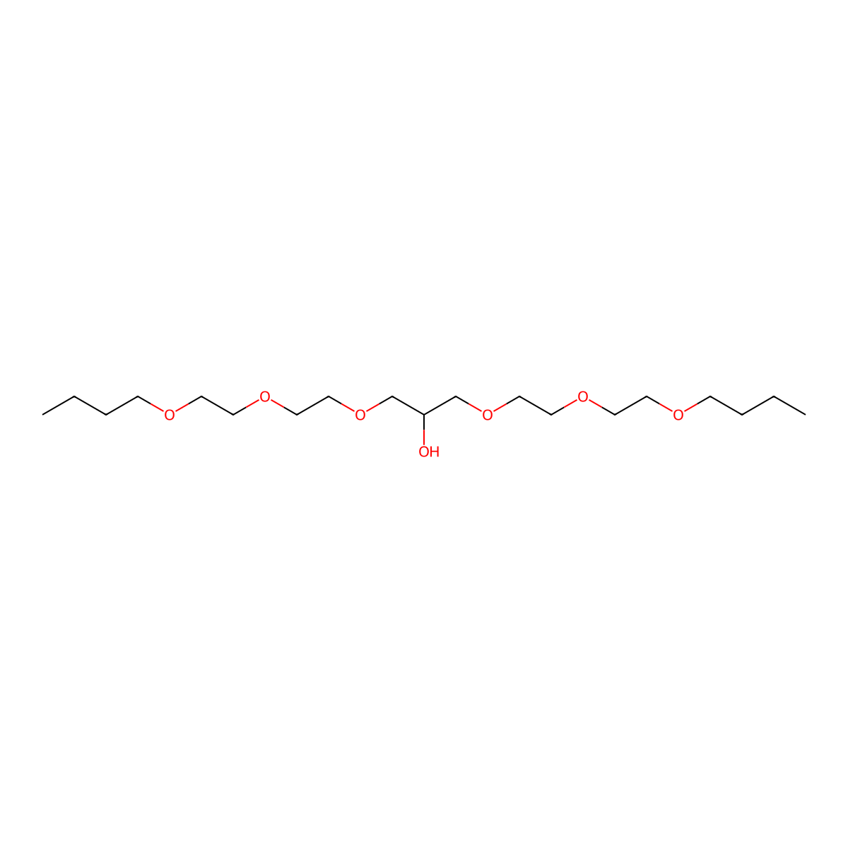 1,3-Bis[2-(2-butoxyethoxy)ethoxy]propan-2-ol molecular structure, CAS 113850-39-8