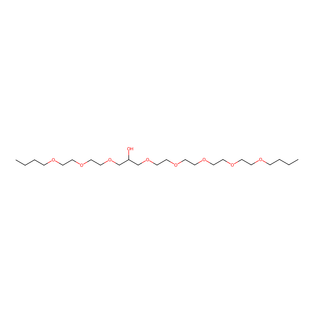 5,8,11,14,17,21,24,27-Octaoxahentriacontan-19-ol molecular structure, CAS 113850-41-2