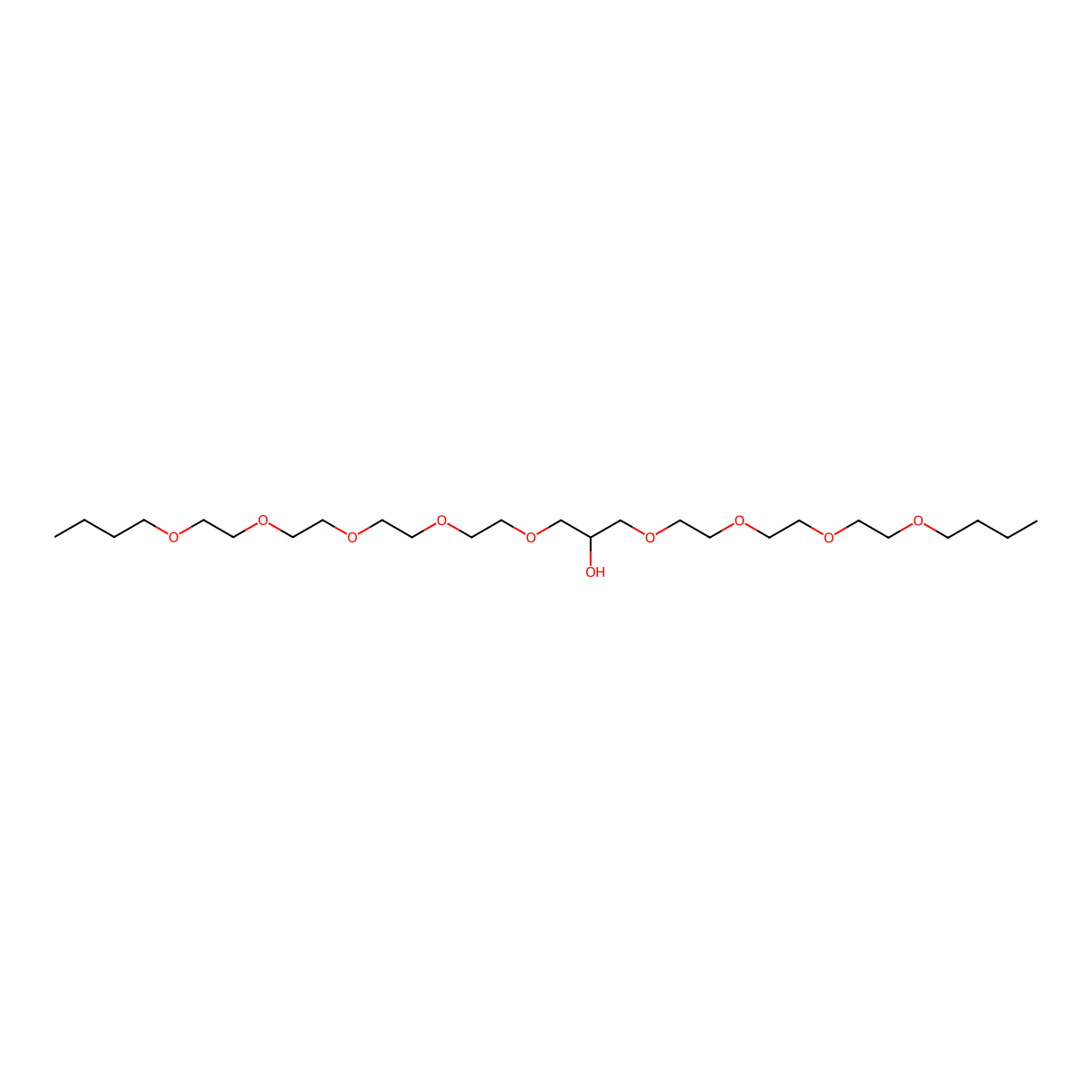 3-{2-[2-(2-Butoxyethoxy)ethoxy]ethoxy}-1-(2-{2-[2-(2-butoxyethoxy)ethoxy]ethox y}ethoxy)propan-2-ol molecular structure, CAS 113850-43-4