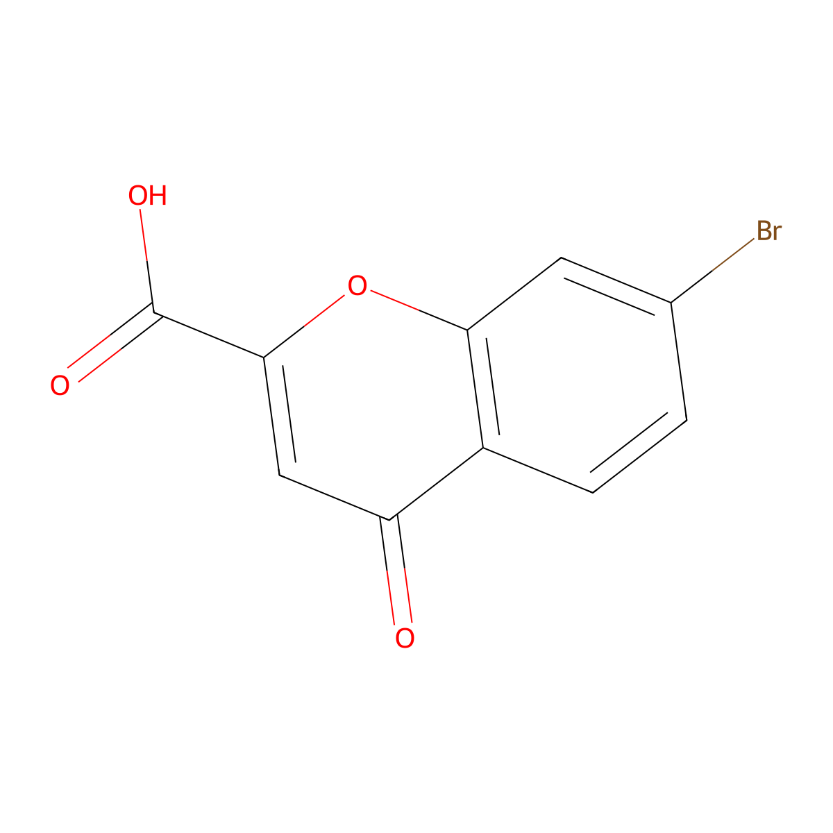 7-Bromo-4-oxo-4H-chromene-2-carboxylic acid molecular structure, CAS 113850-96-7