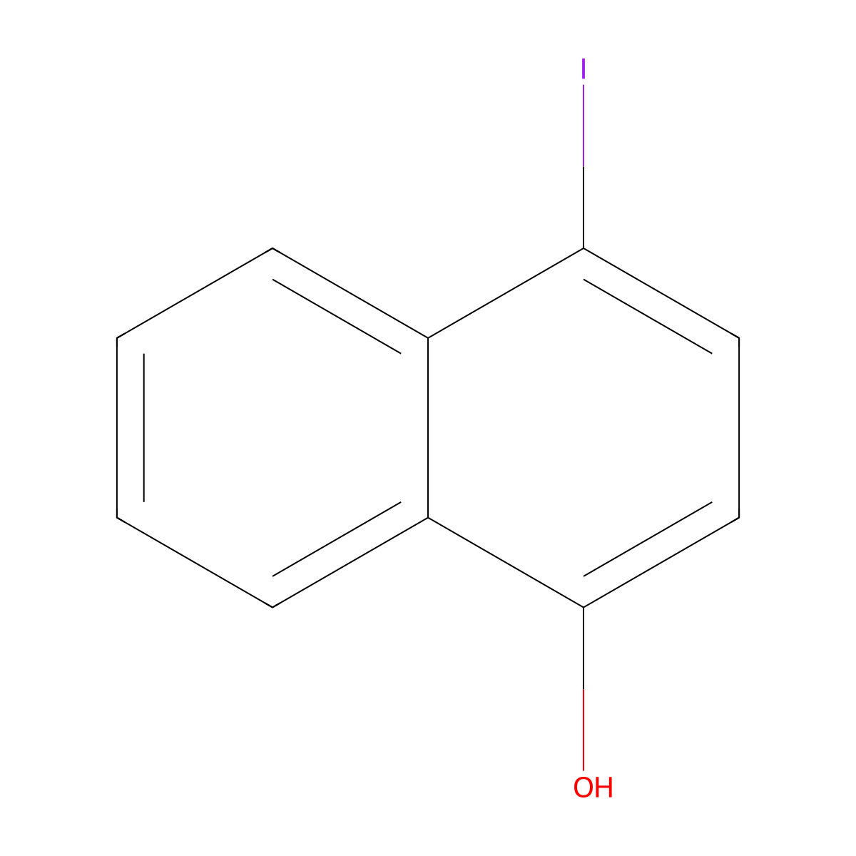 4-Iodonaphthalen-1-ol molecular structure, CAS 113855-57-5