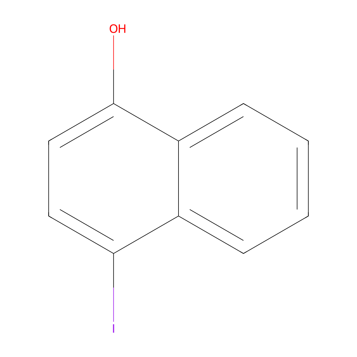 4-Iodonaphthalen-1-ol molecular structure, CAS 113855-57-5