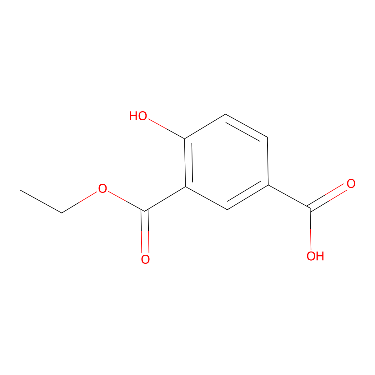 3-(Ethoxycarbonyl)-4-hydroxybenzoic acid molecular structure, CAS 113861-66-8