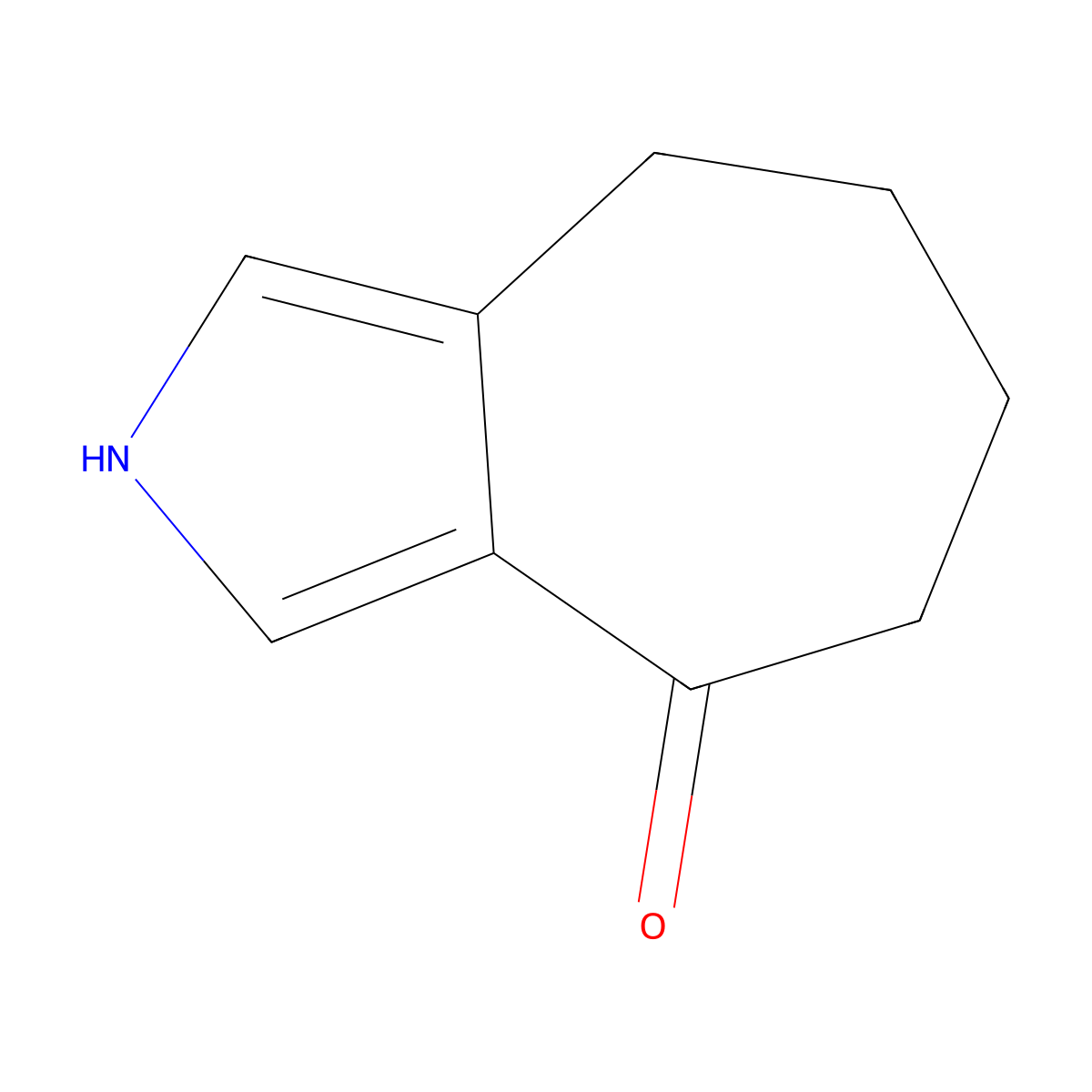 5,6,7,8-Tetrahydrocyclohepta[c]pyrrol-4(2H)-one molecular structure, CAS 113880-81-2