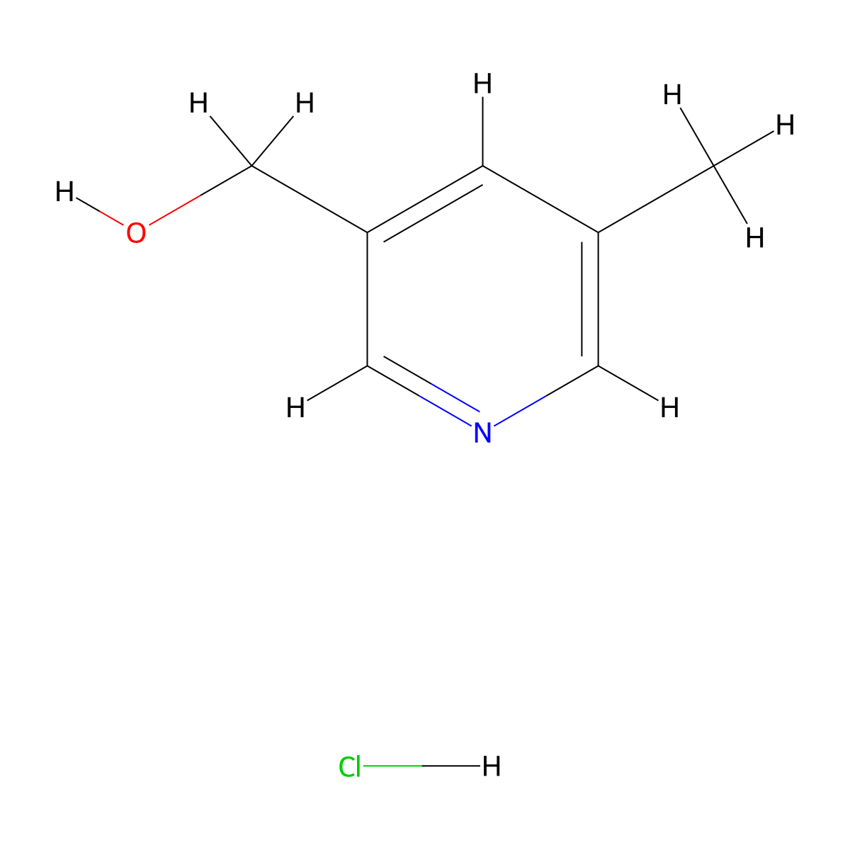 (5-Methylpyridin-3-yl)methanol hydrochloride molecular structure, CAS 1138809-98-9
