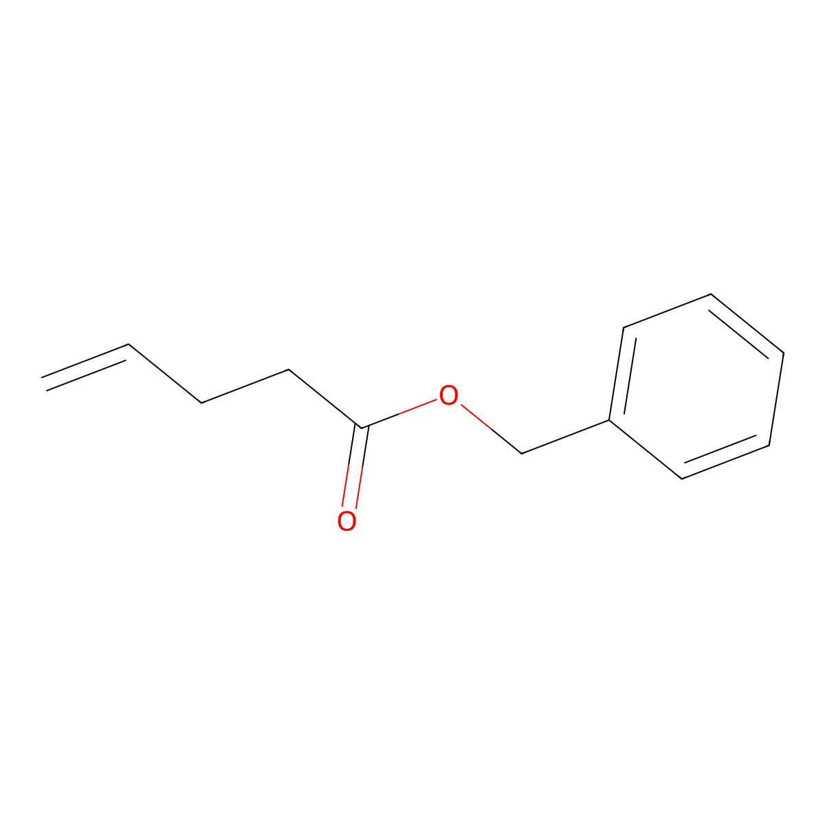 4-Pentenoic acid, phenylmethyl ester molecular structure, CAS 113882-48-7