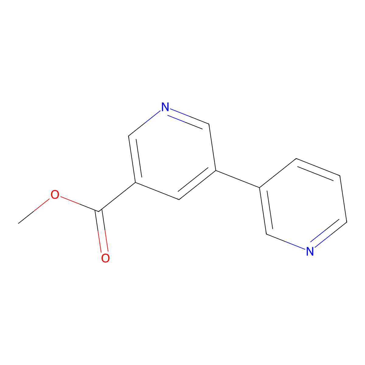 Methyl [3,3'-bipyridine]-5-carboxylate molecular structure, CAS 113893-00-8